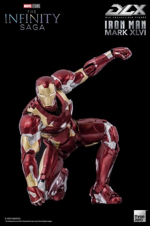 threezero Marvel Avengers: Infinity Saga DLX Iron Man Mark 46 1/12 Scale 7-Inch Action Figure - View 17