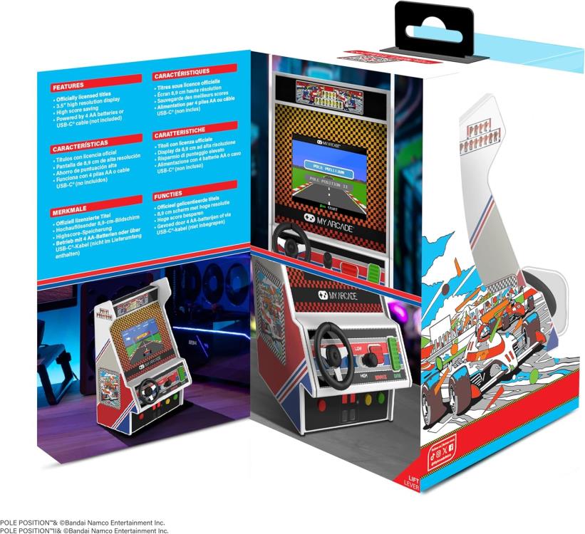 My Arcade Pole Position Retro Micro Racing Player, 7.5-Inch - View 5
