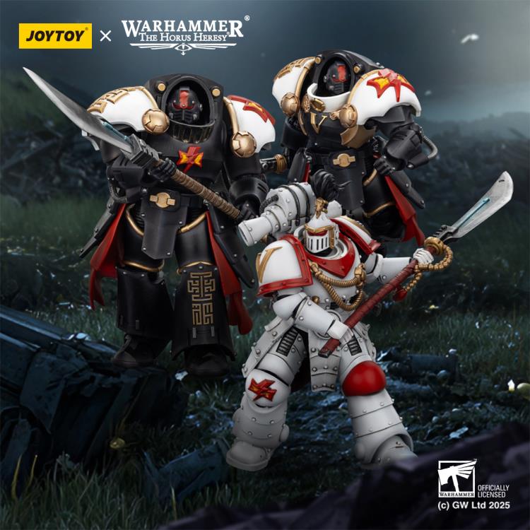 JoyToy Warhammer The Horus Heresy White Scars Ebon Keshig Terminator with Power Glaive 1/18 Scale Action Figure (Ver. 2) - View 14