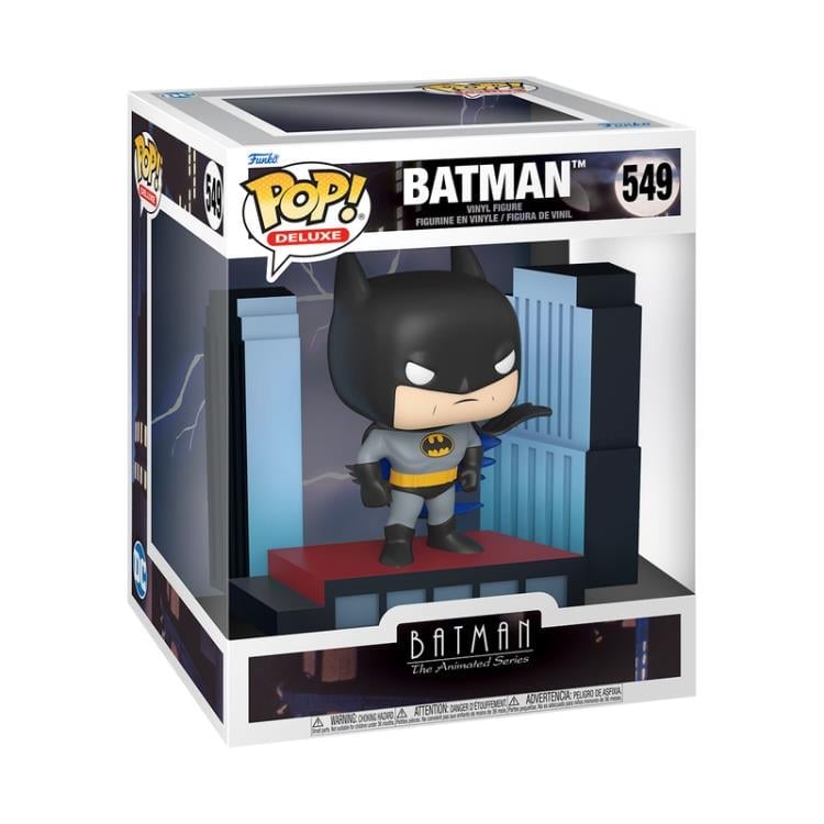 Funko Pop! Deluxe Batman: The Animated Series #549 Batman on Rooftop Vinyl Figure - View 3