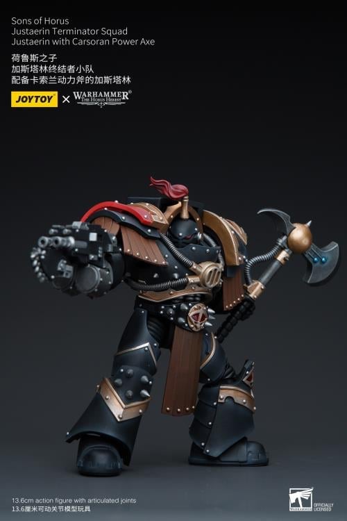 JoyToy Warhammer The Horus Heresy Sons of Horus Justaerin Terminator Squad Justaerin with Carsoran Power Axe 1/18 Scale Action Figure - View 7