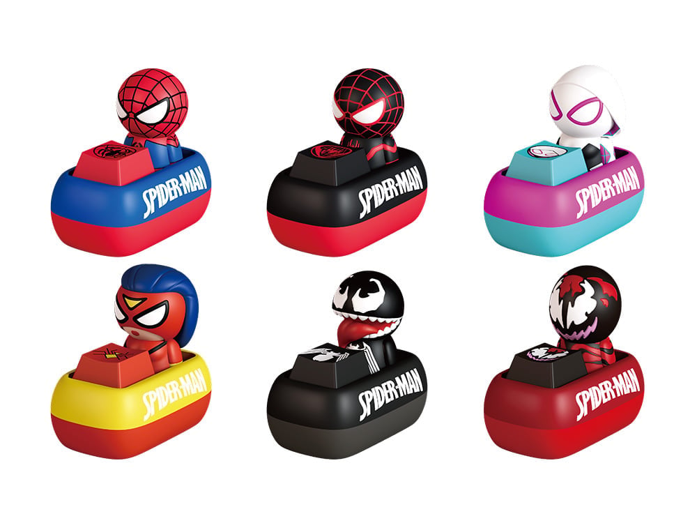 Beast Kingdom Marvel Mini Egg Attack MEA-110 Spider-Man Keycaps Box of 6 Random Keycaps - View 2
