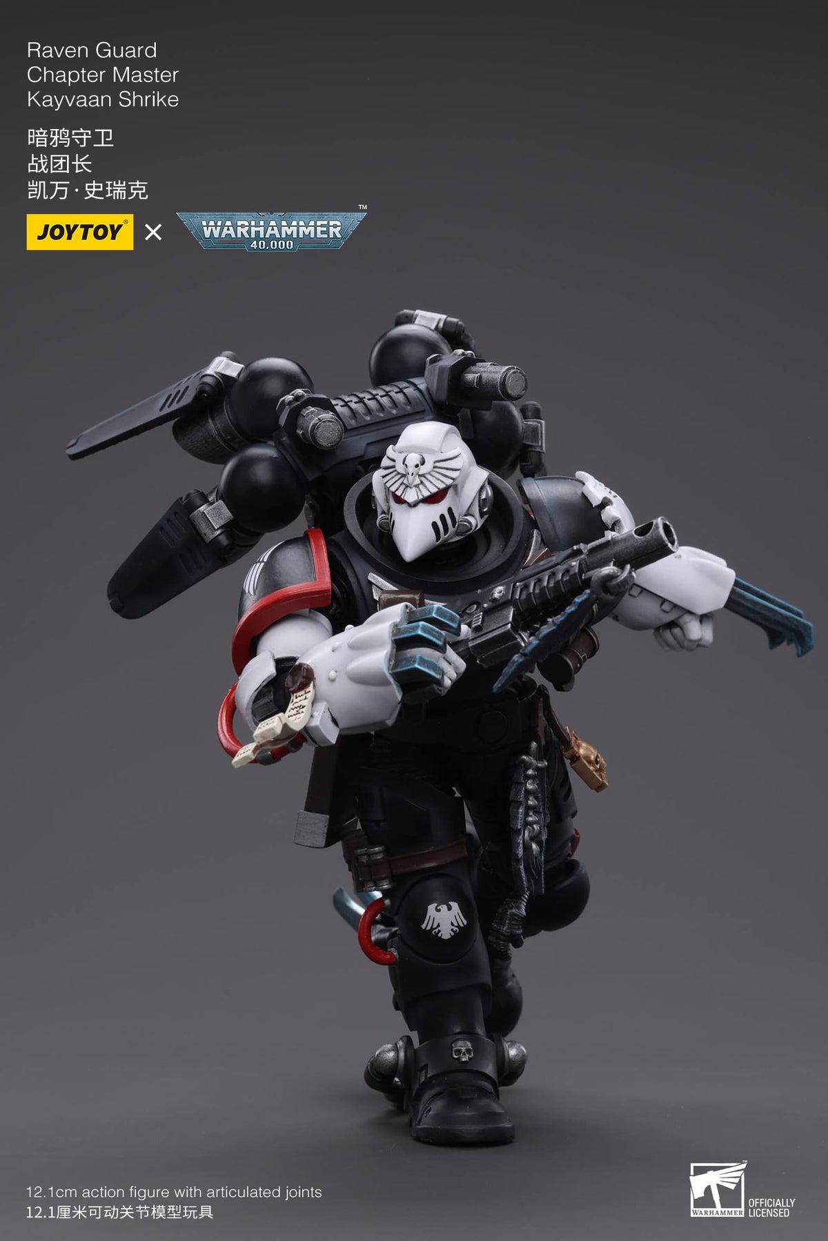 JoyToy Warhammer 40K Raven Guard Chapter Master Kayvaan Shrike 1/18 Scale Action Figure - View 9