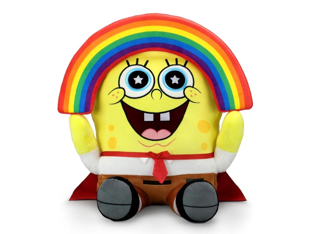 Kidrobot SpongeBob SquarePants SpongeBob with Rainbow HugMe 16-Inch Plush - View 2