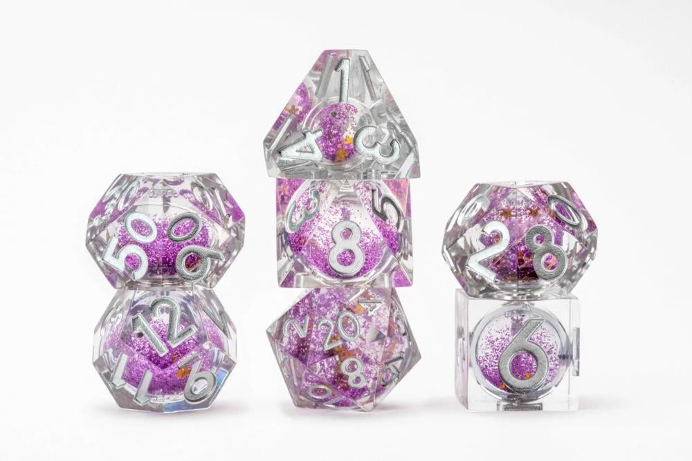 FanRoll Elixir Liquid Core Sorcerous Swirl Dice Set for Tabletop Games - View 5