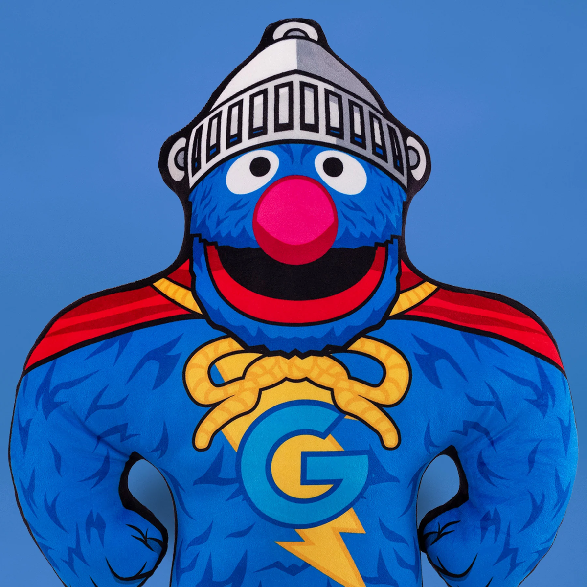 Uncanny Brands Sesame Street Bleacher Buddy Grover Superhero 22-Inch Plush - View 3