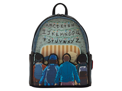 Loungefly Stranger Things 10th Anniversary Light-Up Mini Backpack with Eleven, Mike, Lucas, Dustin and Will - View 2