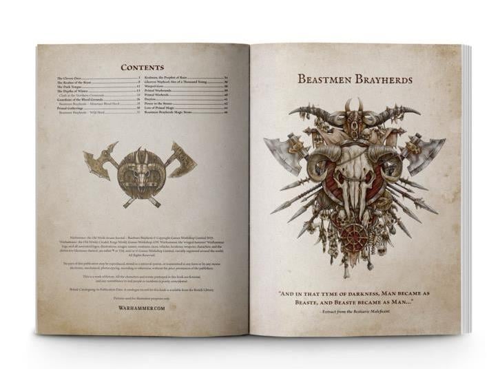 Games Workshop Warhammer The Old World Arcane Journal: Beastmen Brayherds - View 3