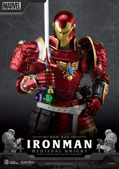 Beast Kingdom Marvel Dynamic 8ction Heroes DAH-046 Medieval Knight Iron Man Action Figure, 8-Inch - View 5