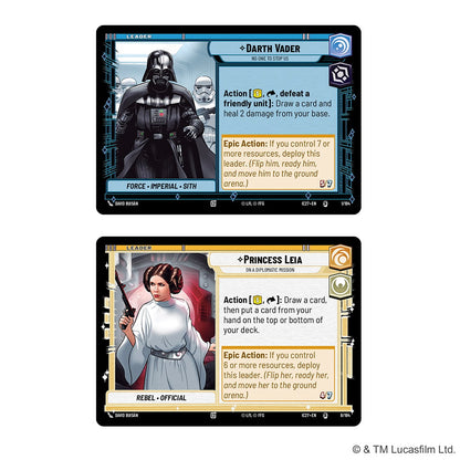 Fantasy Flight Games Star Wars: Unlimited Icons 2027 Edition Starter Box with Leia and Darth Vader - View 5