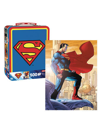 Aquarius DC Comics Superman 500-Piece Puzzle and Fun Box Set