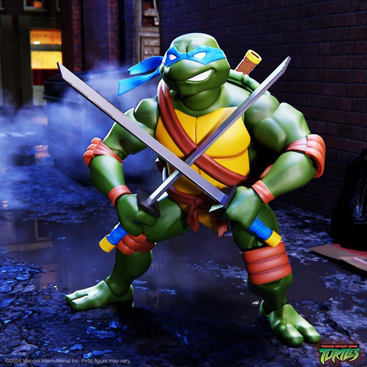 Super7 Teenage Mutant Ninja Turtles Ultimates! Leonardo (2003 Animated Series) Action Figure - View 3