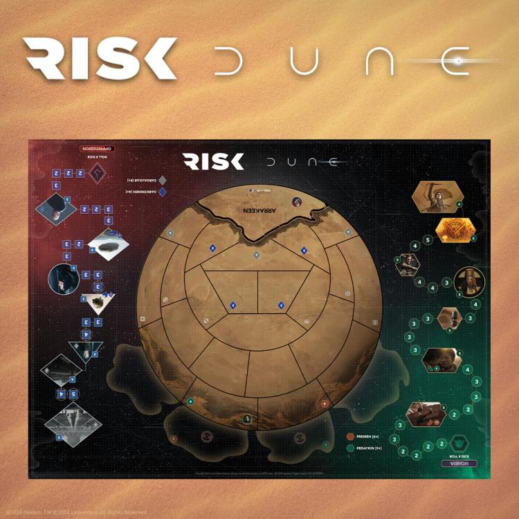 USAopoly Risk: Dune Edition Strategy Board Game, Dune Themed Risk - View 4