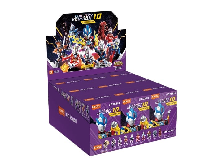 Blokees Ultraman Galaxy Version Vol.10 A Space Drifter Box of 9 Random Model Kits - View 2
