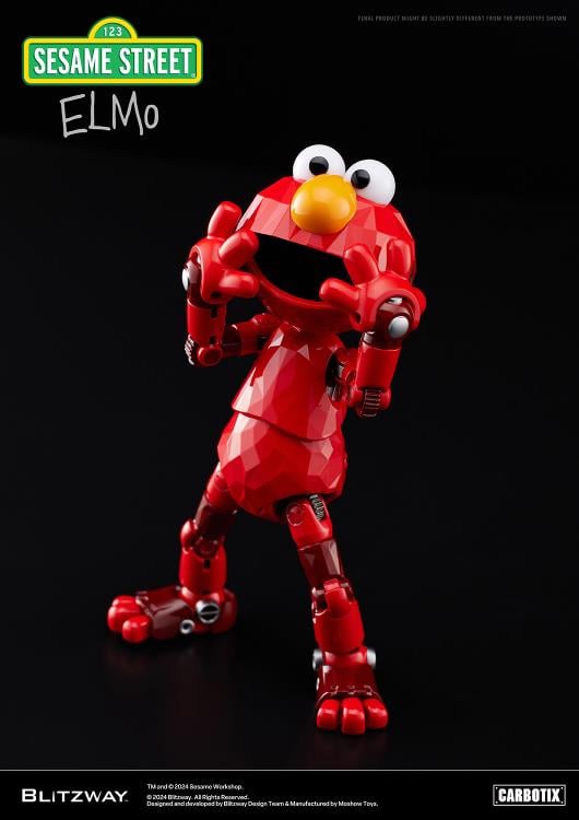 Blitzway Sesame Street Carbotix Elmo Action Figure, 6.7-Inch ABS and Die-Cast - View 10