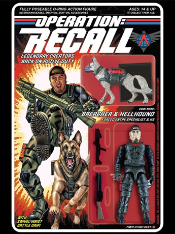 Locomotion Media Group Operation: Recall Wave 1 Breacher and Hellhound 3.75-Inch Action Figure Set