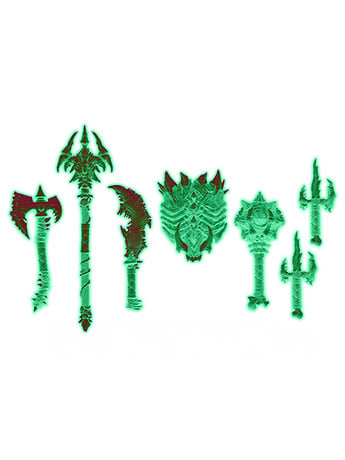 IgoStuff Monstors Weapons Pack #3 (Glow-in-the-Dark) Plastic Accessory Pack