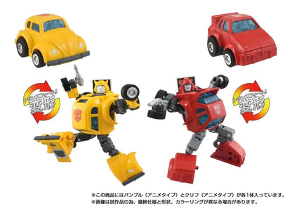 Takara Tomy Transformers Missing Link C-09 Cybertron Hero Set with Cliffjumper and Bumblebee - View 8