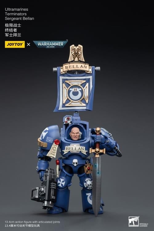 JoyToy Warhammer 40K Ultramarines Terminators Sergeant Bellan 1/18 Scale Action Figure - View 9