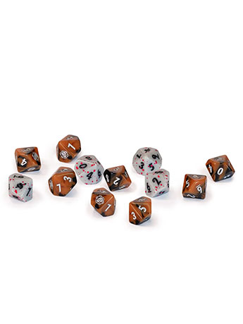 Modiphius Fallout: Factions Wastelands Raiders Acrylic Dice Set