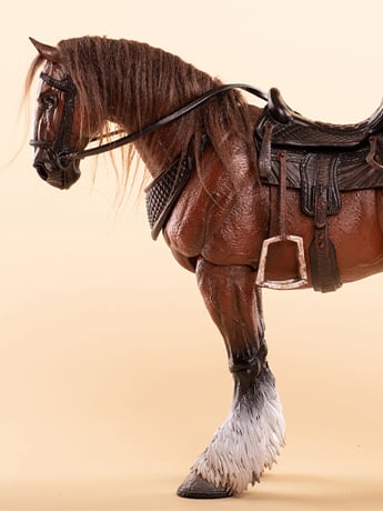 Fish Toys D20studio Wilderness Series Horse Basic Brown A Ver. 1/12 Scale Action Figure