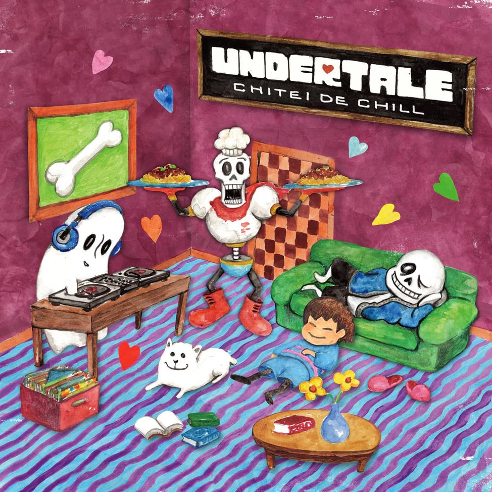 Square Enix Products Undertale: Chitei de Chill Vinyl Record 2XLP - View 3