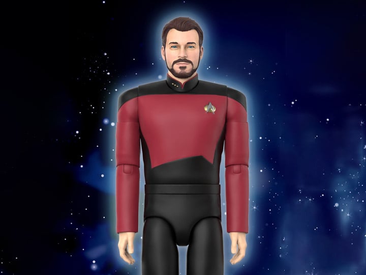 Super7 Star Trek: The Next Generation ULTIMATES! Commander Riker Plastic Action Figure - View 2