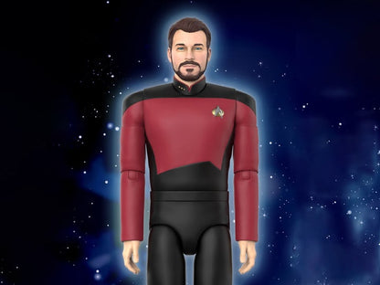 Super7 Star Trek: The Next Generation ULTIMATES! Commander Riker Plastic Action Figure - View 2