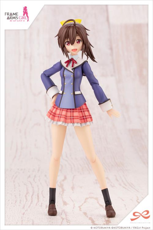 Kotobukiya Frame Arms Girl Sousai Shoujo Teien Ao Gennai Wakaba Girls' High School Winter Clothes 1/10 Scale Model Kit - View 3