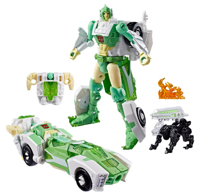 Hasbro Transformers War for Cybertron: Siege Deluxe Class Autobot Greenlight with Dazzlestrike Action Figure Set - View 5