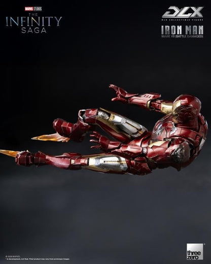 threezero Marvel Infinity Saga DLX Iron Man Mark 7 (Battle Damaged Ver.) 1/12 Scale 7-Inch Action Figure - View 8