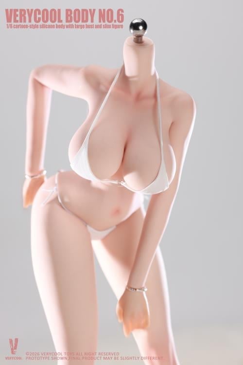 Very Cool Female Body No.6 Voluptuous Physique (Ver. C) 1/6 Scale Silicone Figure - View 14