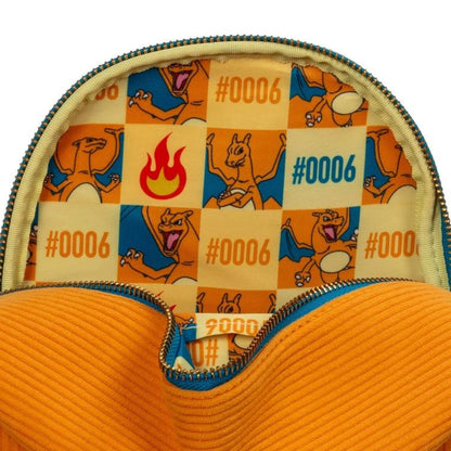Loungefly Pokemon Charizard Corduroy Convertible Exclusive Limited Edition Mini Backpack - View 12