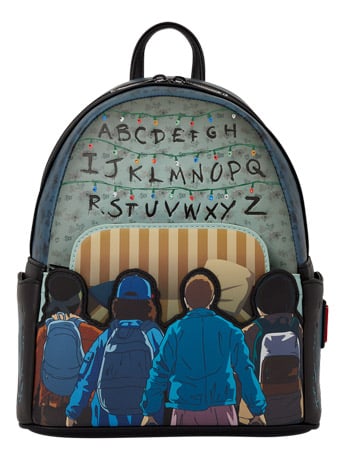 Loungefly Stranger Things 10th Anniversary Light-Up Mini Backpack with Eleven, Mike, Lucas, Dustin and Will