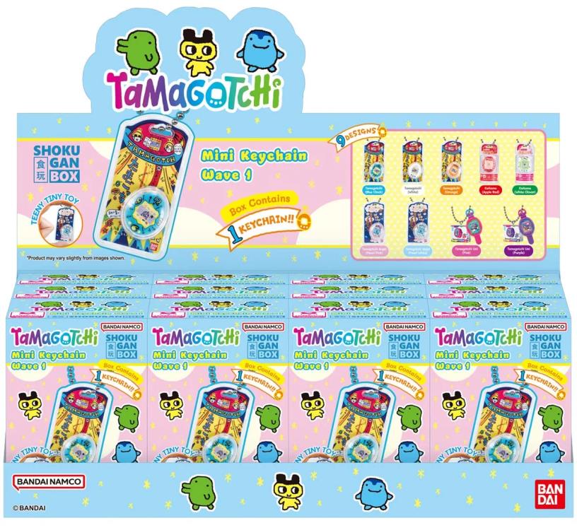 Bandai Tamagotchi Collection Wave 1 Box of 12 Random Plastic Mini Keychains - View 10