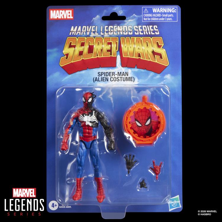 Hasbro Marvel Legends Secret Wars Spider-Man Alien Costume Plastic Action Figure - View 11