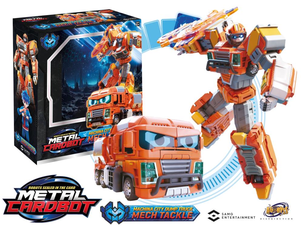 SAMG Metal Cardbot Power Class Mech Tackle 8.5-Inch Action Figure - View 3