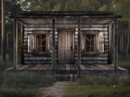 Extreme-Sets Multiverse Collection Log Cabin 1/12 Scale Pop-Up Diorama (14-Inch) - View 2