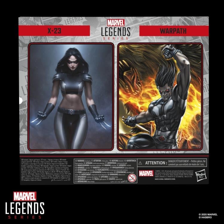 Hasbro Marvel Legends X-Force Warpath and X-23 Action Figure Two-Pack - View 21