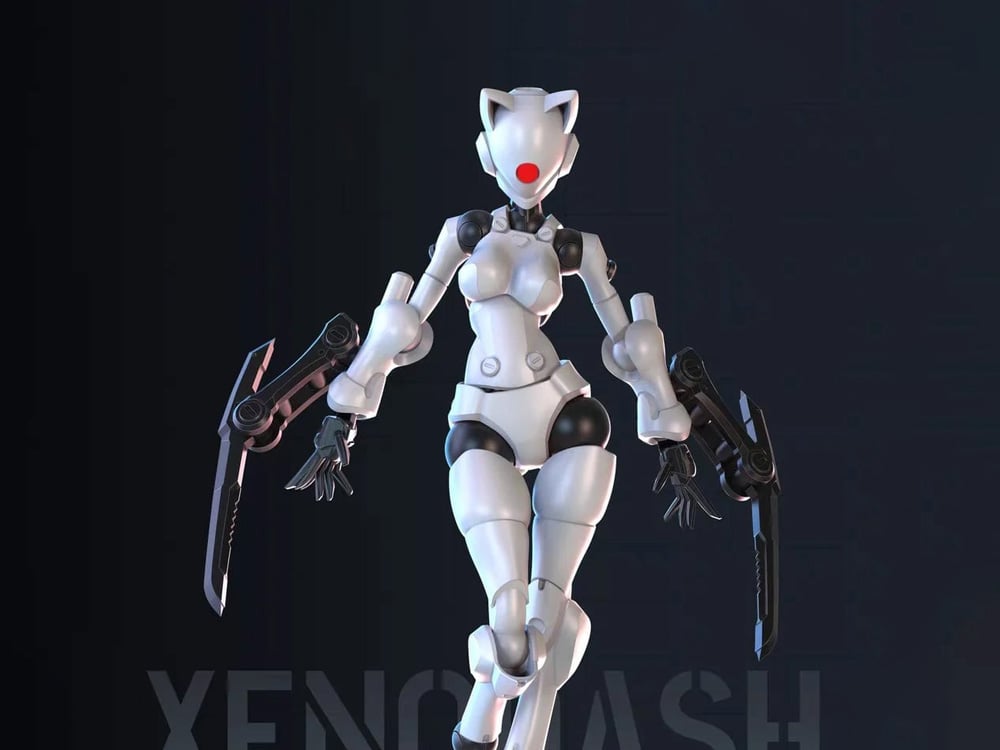 Sheik Mainland 3 Min Project Xenodash (White Ver.) 1/18 Scale Plastic Model Kit - View 2