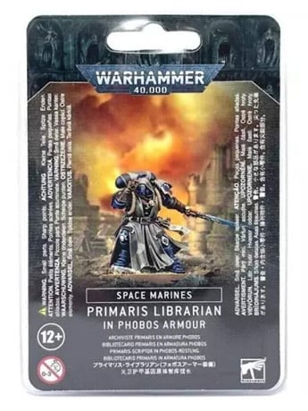 Games Workshop Warhammer 40,000 Space Marines Primaris Librarian in Phobos Armour Citadel Plastic Miniature
