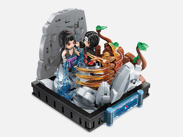 Keeppley Naruto: Shippuden Uchiha Brothers Battle Building Blocks Set - View 2