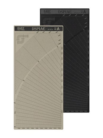 DSPIAE AT-ECA Masking Tape Cutting Mat with Arc Patterns for Model Painting
