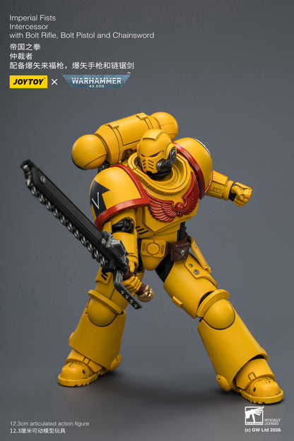 JoyToy Warhammer 40,000 Imperial Fists Intercessor 1/18 Scale Plastic Action Figure - View 11