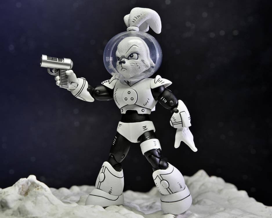 NECA Usagi Yojimbo Space Usagi Yojimbo (Black and White Ver.) Action Figure - View 6