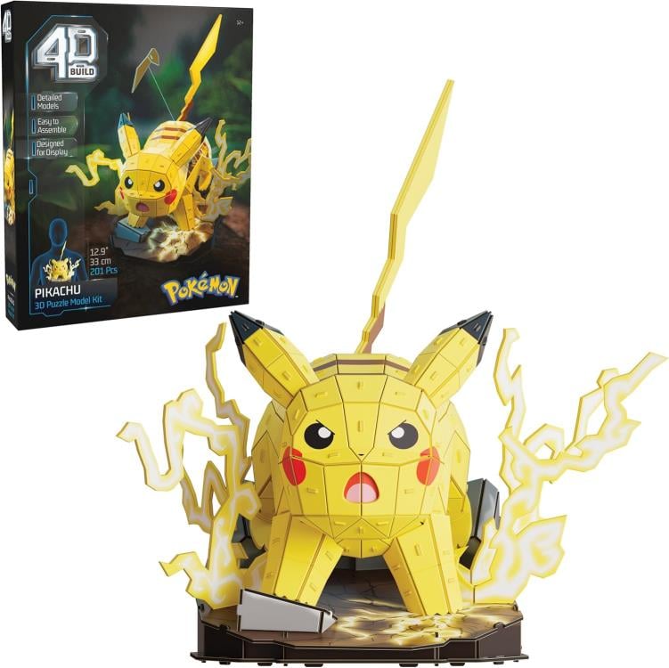 Spin Master Pokemon 4D Build Pikachu Model Kit, 12.9-Inch EPS Foam - View 7