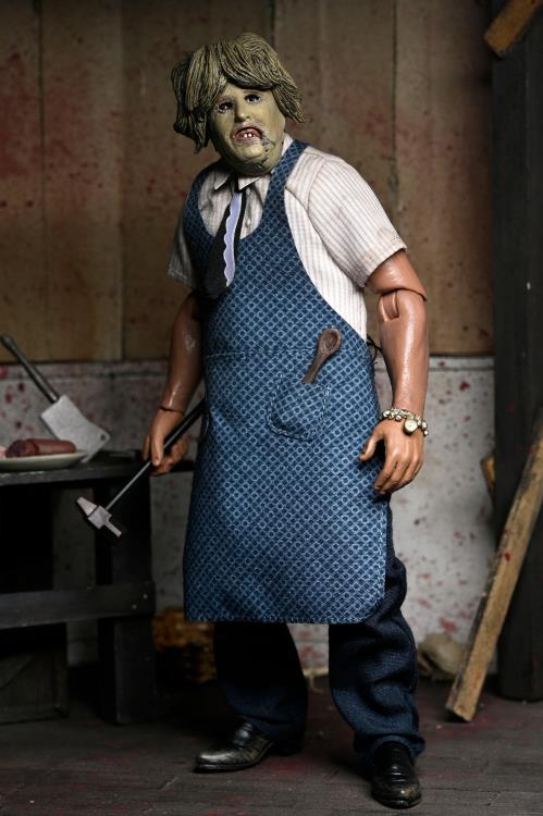 NECA The Texas Chainsaw Massacre Leatherface with Old Lady Mask 8-Inch Clothed Action Figure - View 4