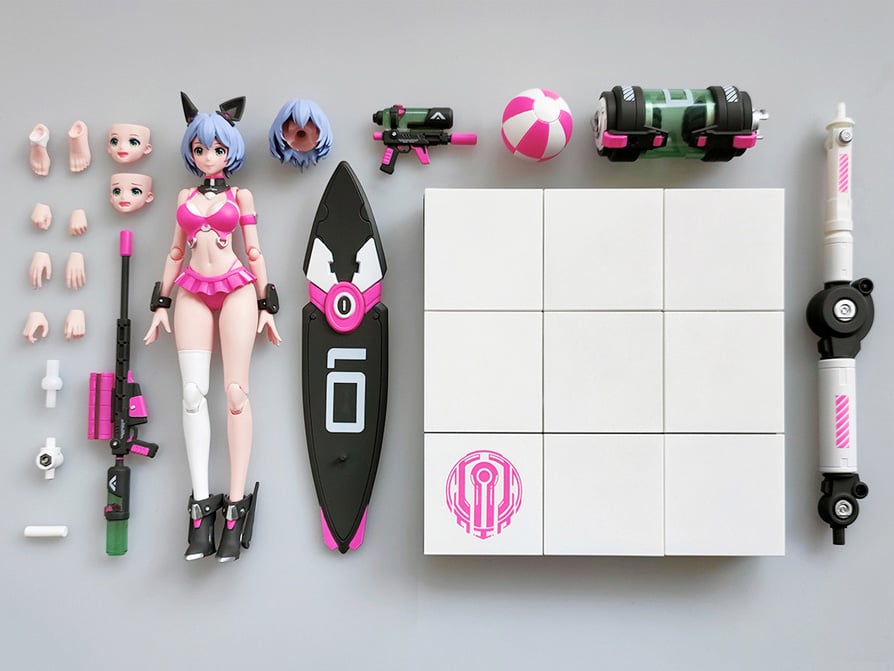 Legend Studio Black Rock Candy Project Beach Battle Series Yuna Action Figure - View 13