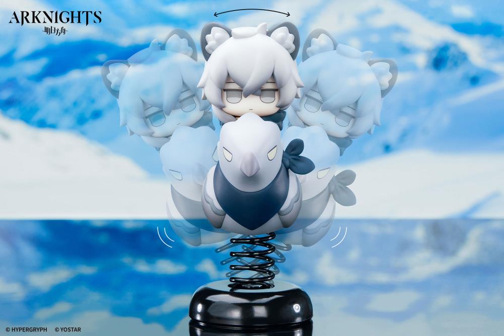 Apex Arknights Happy Shake Silver Ash Springy Chibi Figure - View 4