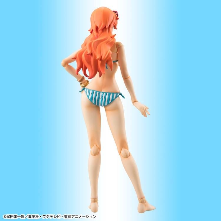 MegaHouse One Piece Variable Action Heroes Nami Summer Vacation Ver. Action Figure (Reissue) - View 6